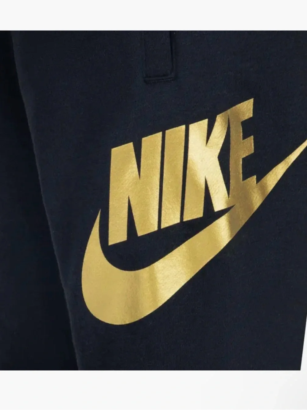 Kids' Sportswear Club Fleece Logo Joggers black and gold